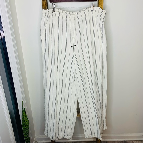 Time and Tru Striped Wide Leg Pants - Picture 1 of 8